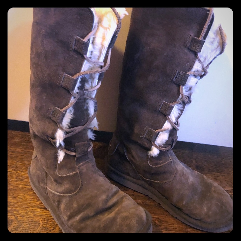 Ugg tall lace up boots